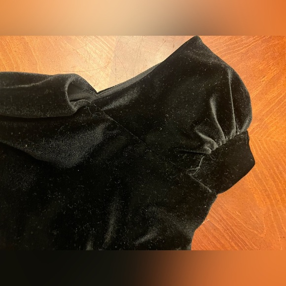 Jona Michelle Holiday Black Velvet Dress Tulle Size 8 - Picture 3 of 6